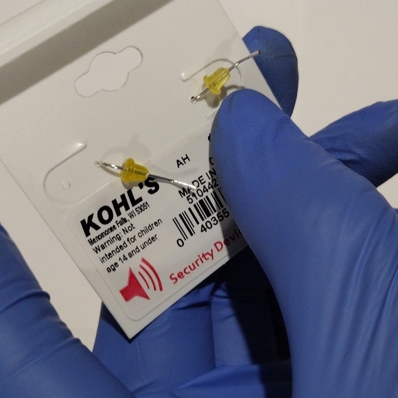 Croft & Barrow Blue Beaded Cluster Drop Dangle Earrings Women's Fashion Jewelry - Picture 6 of 7